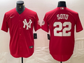 Men's New York Yankees Juan Soto Red Replica Player Jersey