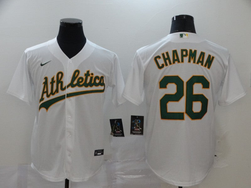 Men's Oakland Athletics Matt Chapman White Replica Player Jersey