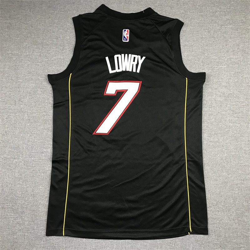 Men's Miami Heat Kyle Lowry Black Swingman Player Jersey - City Edition