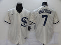 Men's Chicago White Sox Tim Anderson Beige Replica Baseball Jersey