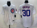 Men's Chicago Cubs Kyle Tucker White Home Replica Player Jersey