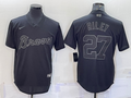 Men's Atlanta Braves Austin Riley Black Replica Baseball Jersey