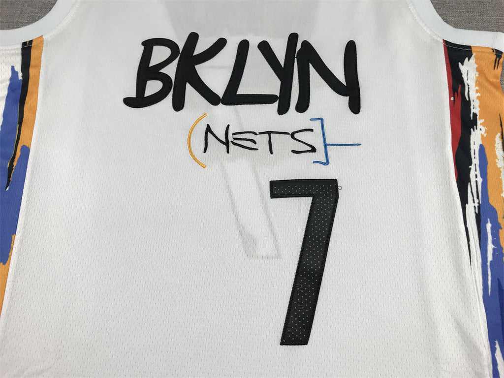 Men's Brooklyn Nets Kevin Durant White 2022/23 Fastbreak Jersey - City Edition