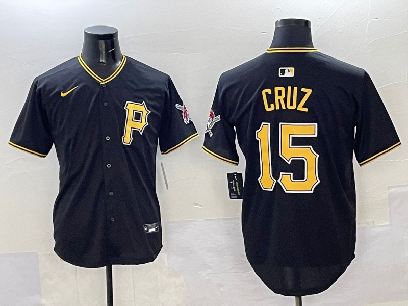 Men's Pittsburgh Pirates Oneil Cruz Black Limited Player Jersey