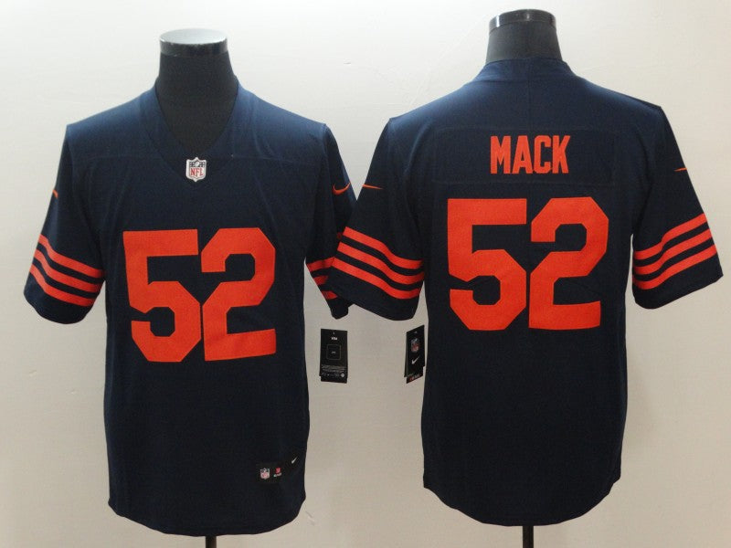 Men's Chicago Bears Khalil Mack Navy Game Player Jersey