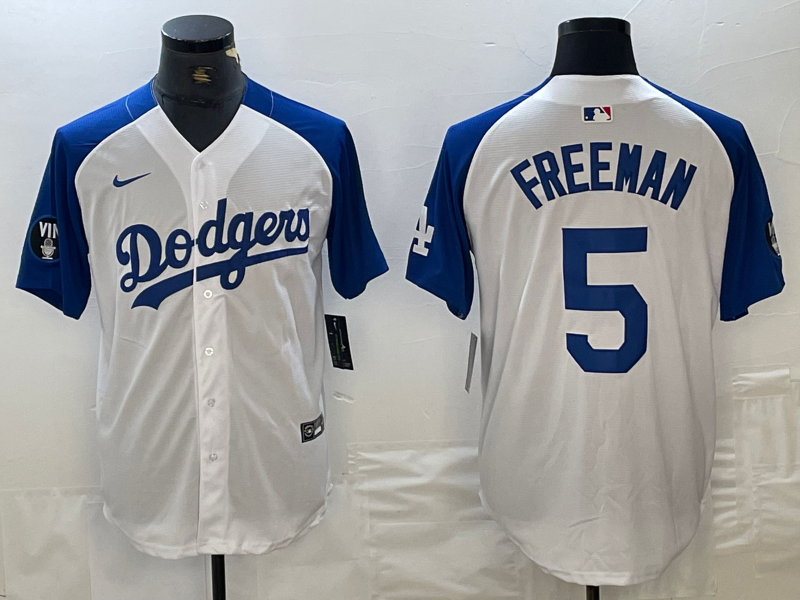 Men's Los Angeles Dodgers Freddie Freeman White Limited Jersey