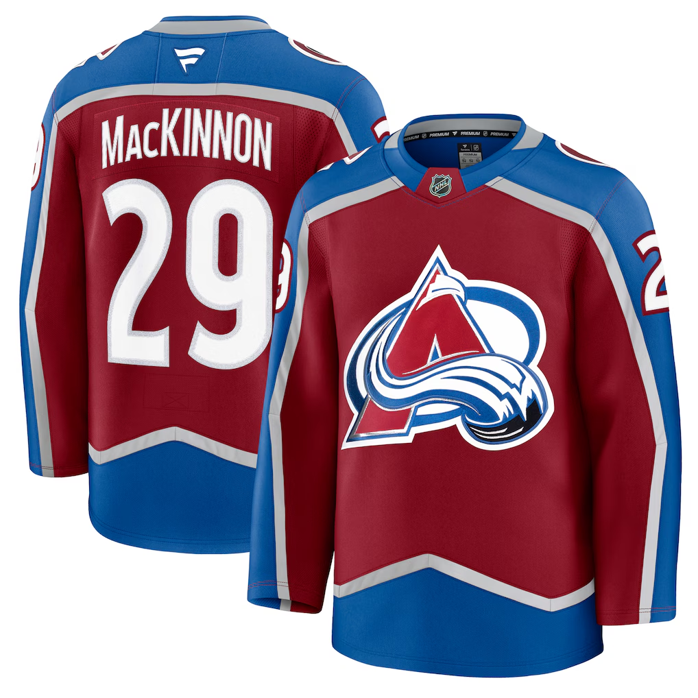 Men's Colorado Avalanche Nathan MacKinnon Fanatics Burgundy Home Premium Player Jersey