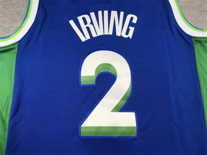 Men's Dallas Mavericks Kyrie Irving Blue 2022/23 Swingman Jersey - City Edition