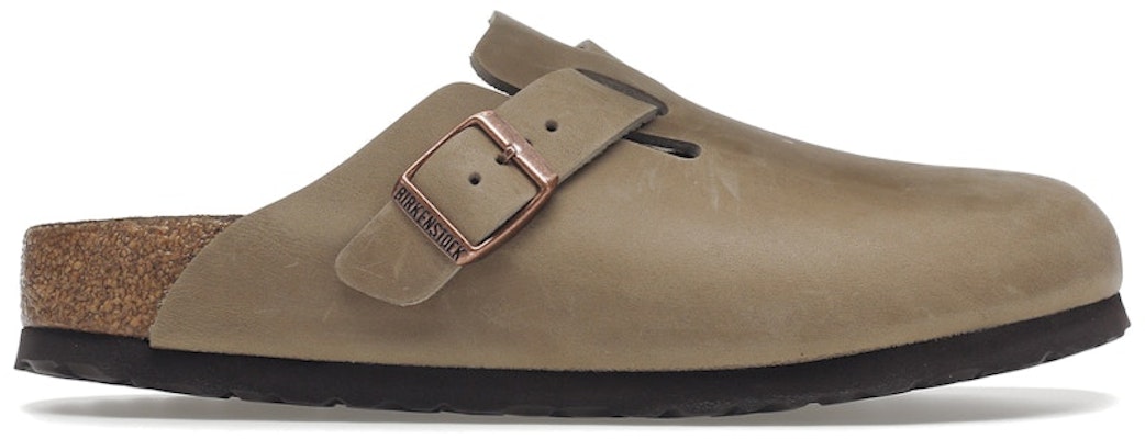 Birkenstock Boston Soft Footbed Regular Oiled Leather 1018147 Tobacco Brown Sandals