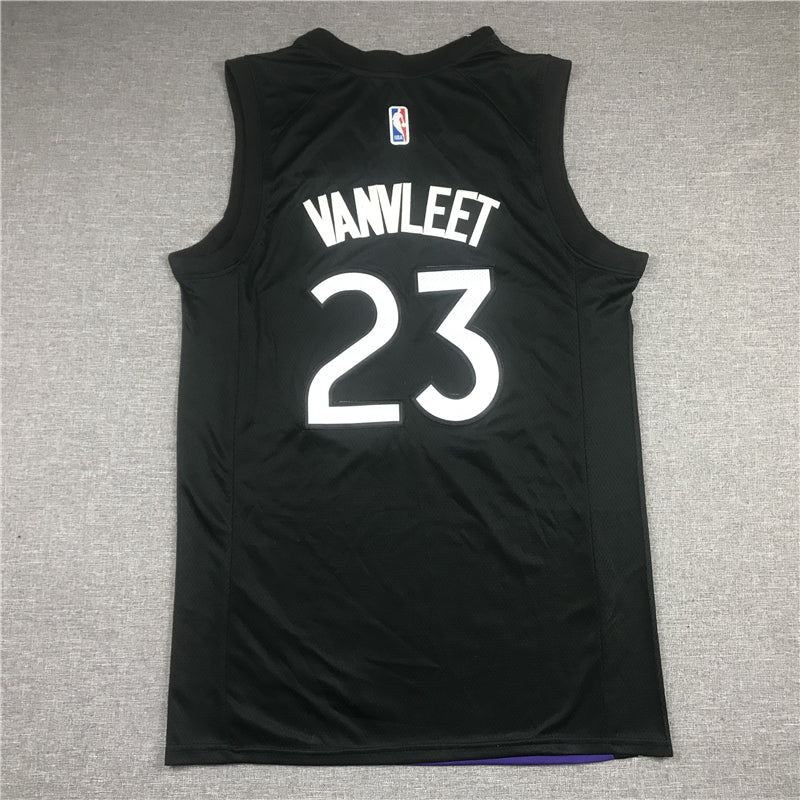 Men's Toronto Raptors Fred VanVleet Black/Purple 2020/21 Swingman Player Jersey