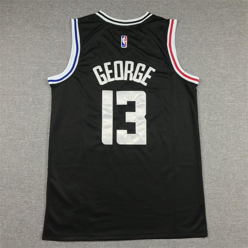 Men's LA Clippers Paul George Black 2022/23 Fastbreak Jersey - City Edition