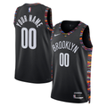 Men's Brooklyn Nets Black 2025/26 City Edition Swingman Custom Jersey
