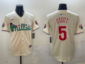 Men's Philadelphia Phillies Bryson Stott Cream Replica Team Jersey