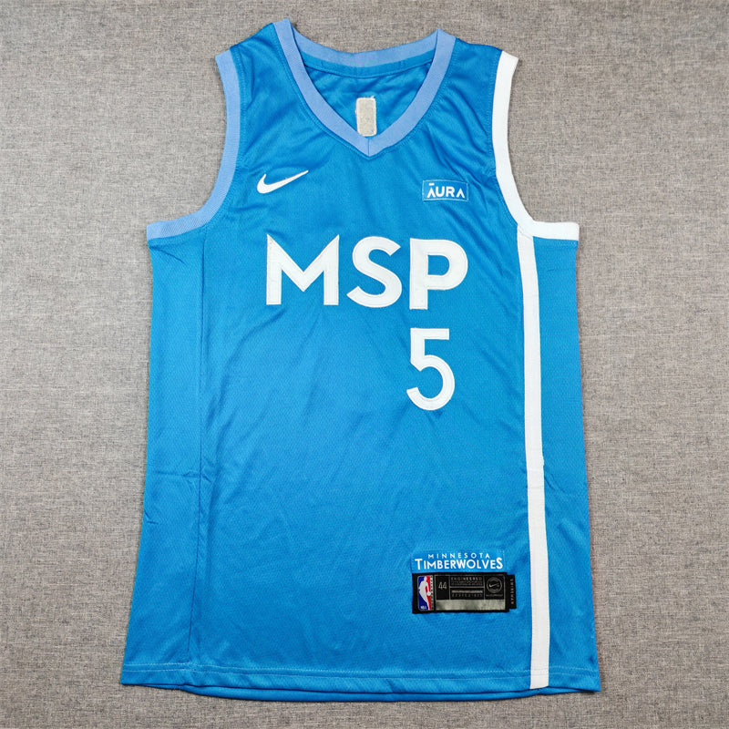 Men's Minnesota Timberwolves Anthony Edwards Blue Swingman Jersey