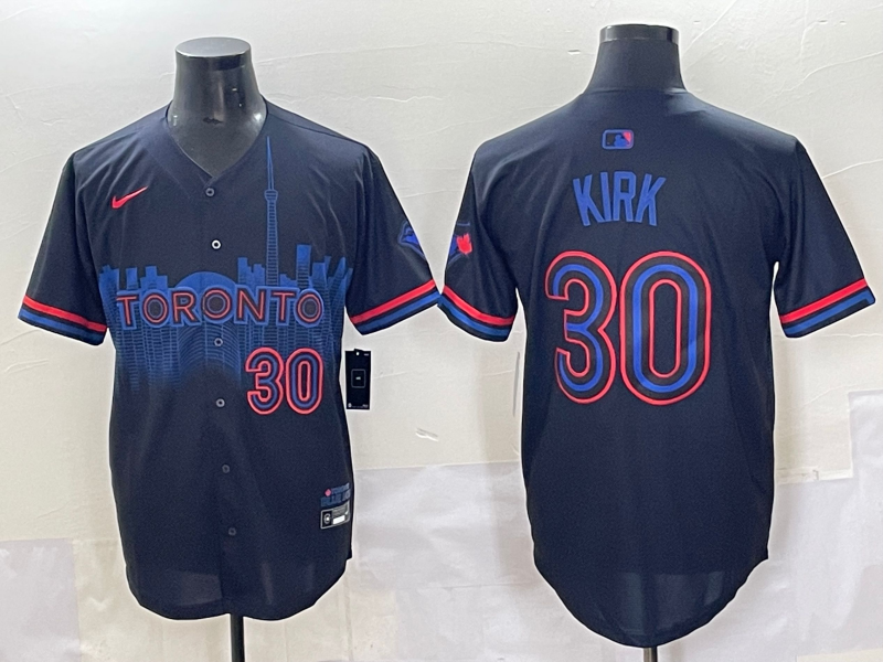 Men's Toronto Blue Jays Alejandro Kirk Black 2024 City Connect Limited Player Jersey
