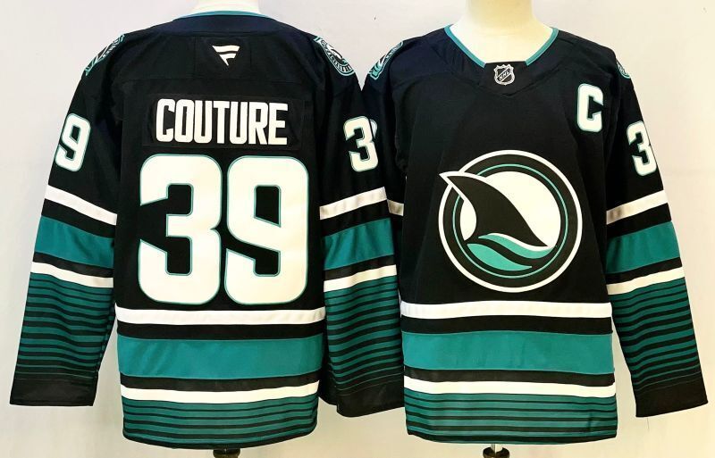 Men's San Jose Sharks Logan Couture Fanatics Black Player Jersey
