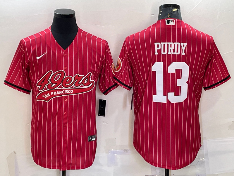 Men's San Francisco 49ers Brock Purdy Red Player Jersey Joint Edition