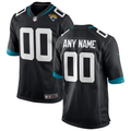 Men's Jacksonville Jaguars Black Custom Game Jersey