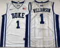 Men's Duke Blue Devils Zion Williamson White Player Jersey