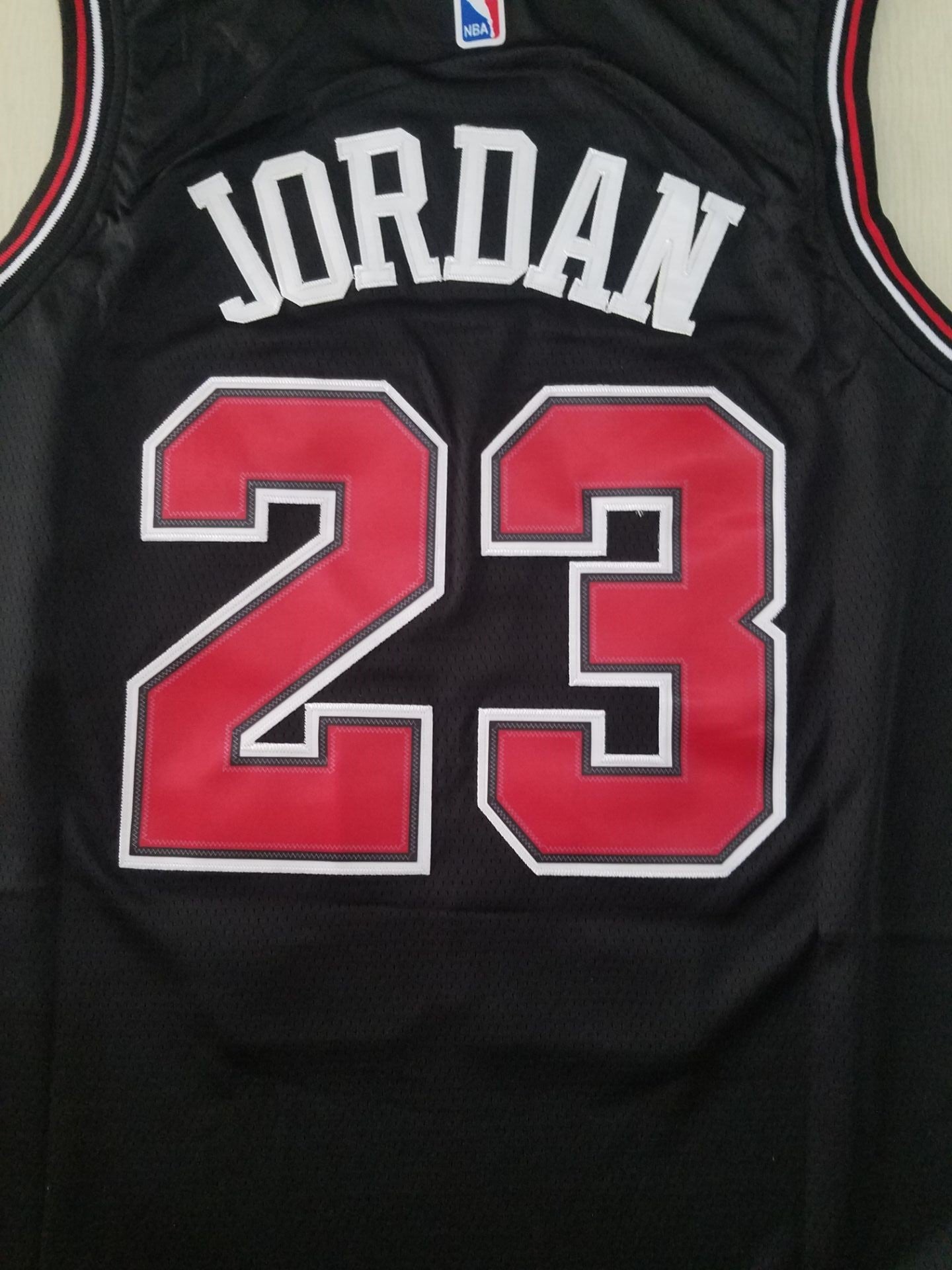 Men's Chicago Bulls Michael Jordan Black Fast Break Replica Player Jersey