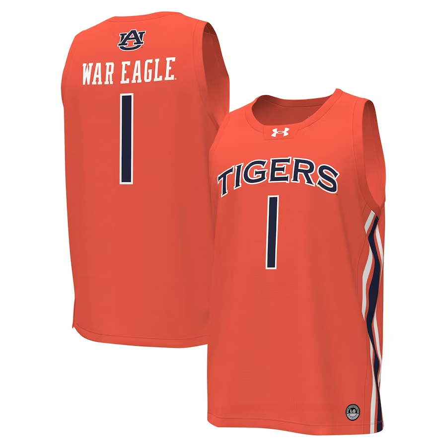 Men's Auburn Tigers War Eagle Orange Player Game Jersey
