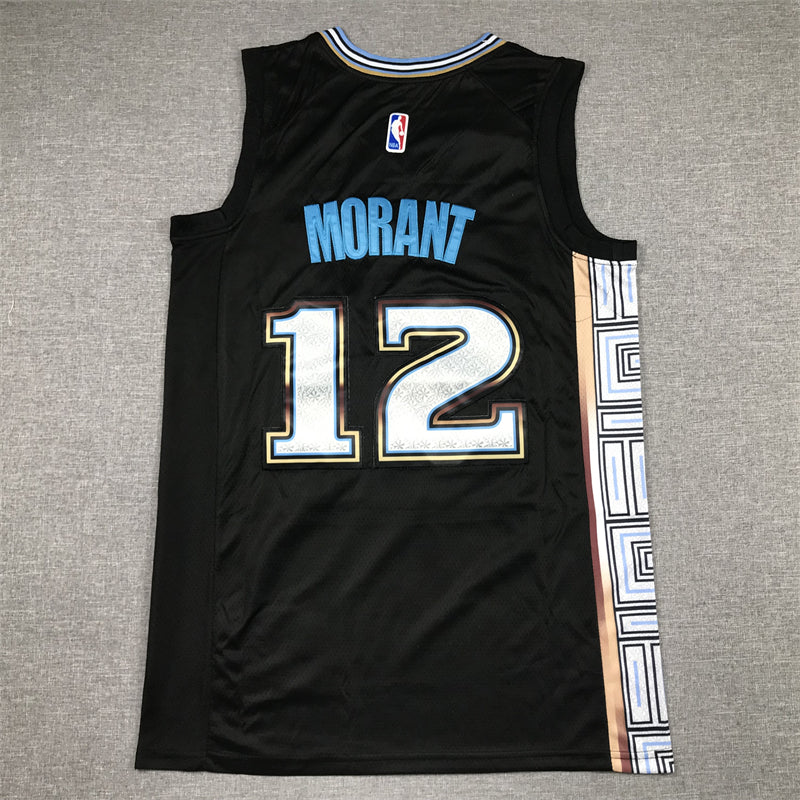 Men's Memphis Grizzlies Ja Morant Black 2022/23 Swingman Jersey - City Edition