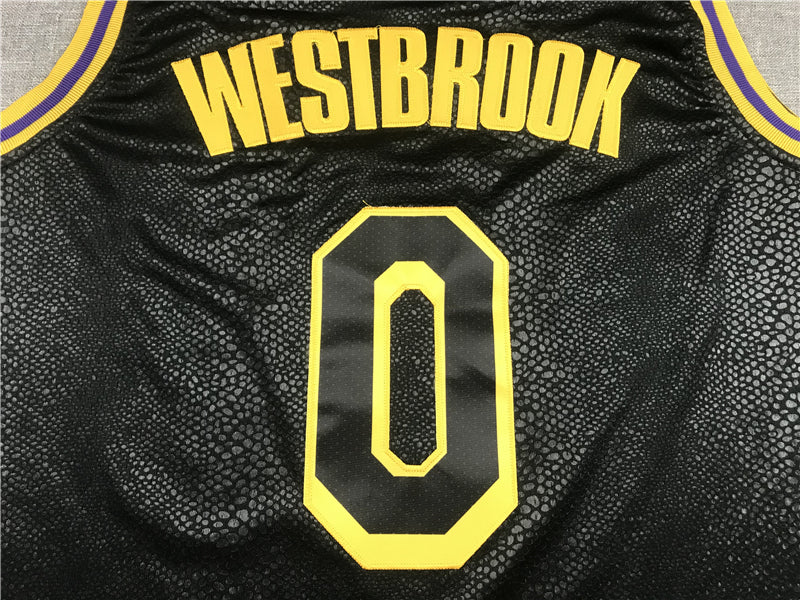 Men's Los Angeles Lakers Russell Westbrook Black City Edition Swingman Jersey