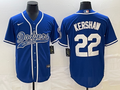 Men's Los Angeles Dodgers Clayton Kershaw Royal Player Jersey Joint Edition