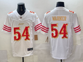 Men's San Francisco 49ers Fred Warner White 2025 Rivalries Collection Game Jersey