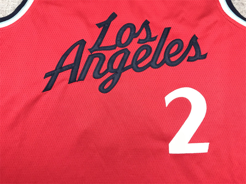 Men's LA Clippers Kawhi Leonard Red Swingman Jersey