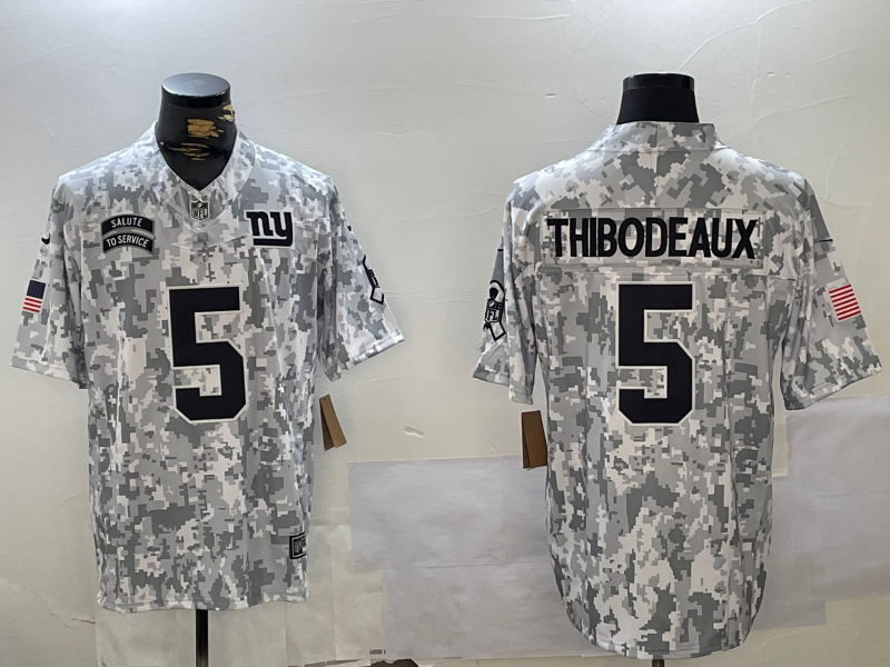 Men's New York Giants Kayvon Thibodeaux Arctic Camo 2024 Salute to Service Limited Jersey