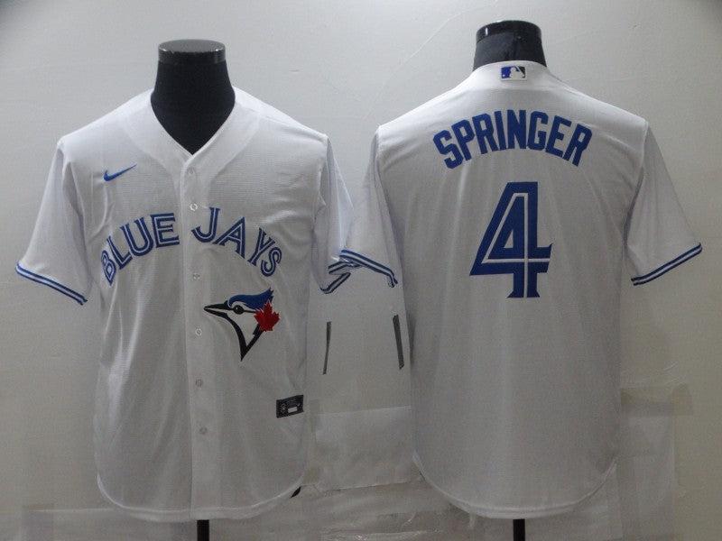 Men's Toronto Blue Jays George Springer White Replica Baseball Jersey