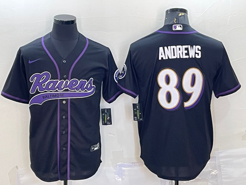 Men's Baltimore Ravens Mark Andrews Black Game Jersey Joint Edition