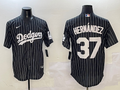 Men's Los Angeles Dodgers Teoscar Hernandez Black Alternate Limited Player Jersey
