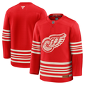 Men's Detroit Red Wings Fanatics Red Centennial Premium Blank Jersey