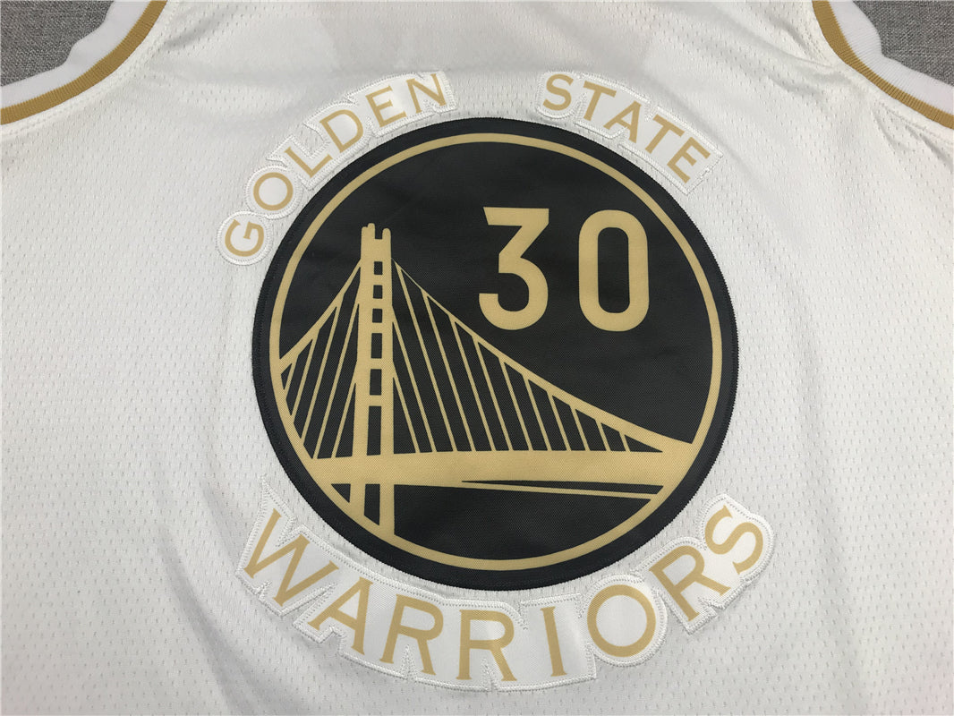 Men's Golden State Warriors Stephen Curry White Swingman Jersey