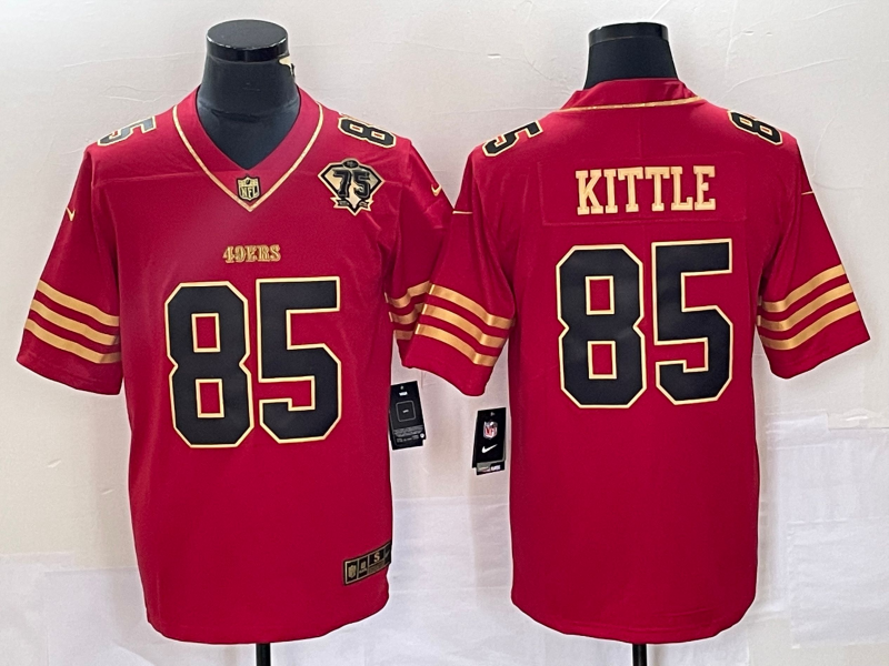 Men's San Francisco 49ers George Kittle Scarlet Vapor F.U.S.E. Limited Jersey