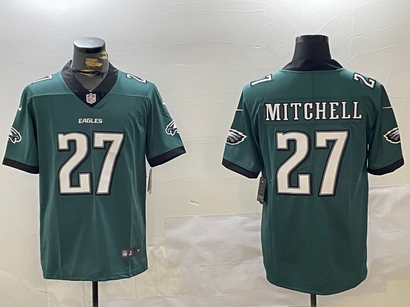 Men's Philadelphia Eagles Quinyon Mitchell Midnight Green Player Game Jersey