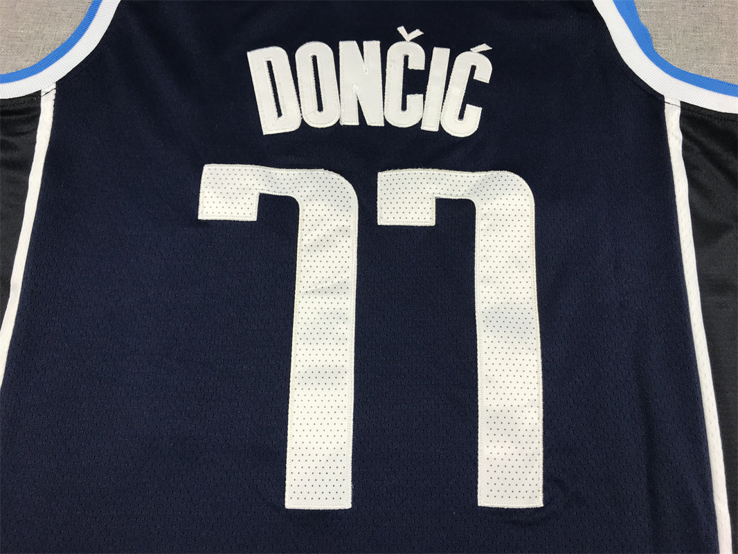 Men's Dallas Mavericks Luka Doncic Navy 2022/23 Statement Edition Swingman Jersey