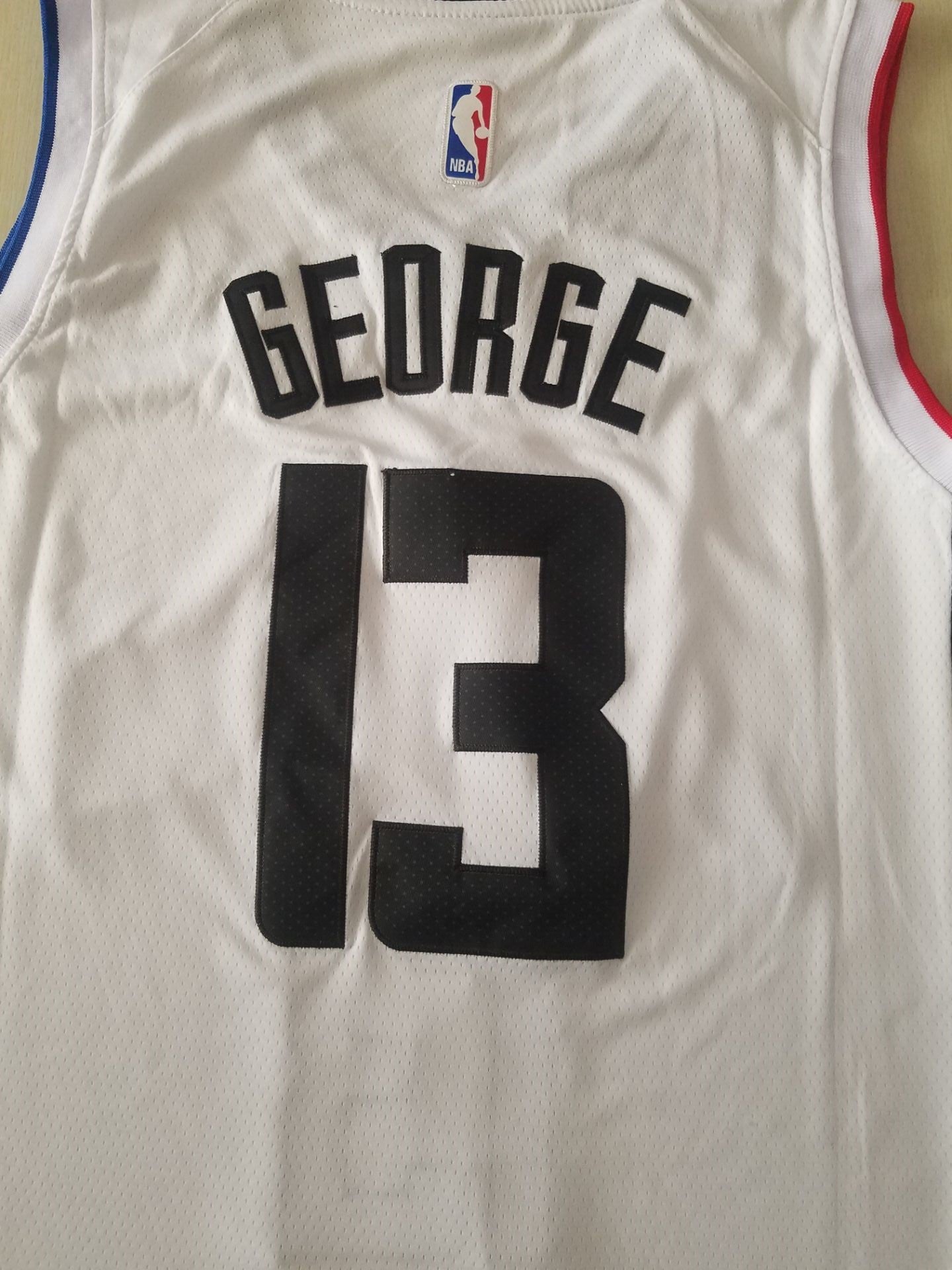 Men's LA Clippers Paul George NBA White Classics Jersey