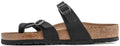 Birkenstock Mayari Vegan Birko-Flor Birkibuc 1021231 Narrow Fit Black Sandals