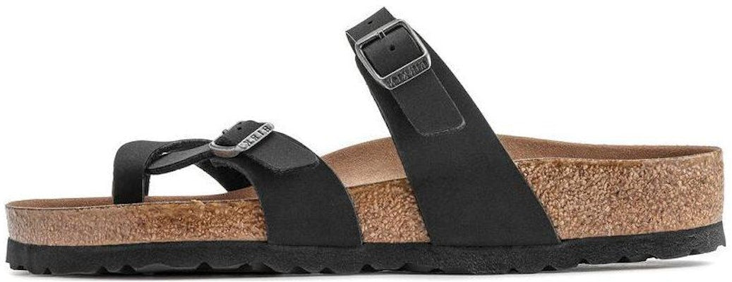 Birkenstock Mayari Vegan Birko-Flor Birkibuc 1021231 Narrow Fit Black Sandals