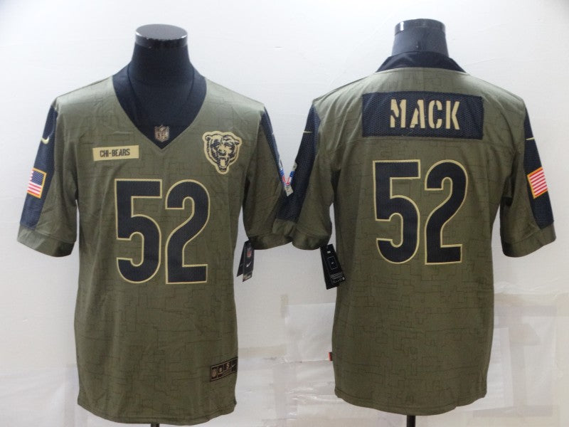 Men's Chicago Bears Khalil Mack Brown Player Game Jersey