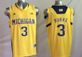 Men's Michigan Wolverines Trey Burke Yellow Team Replica Basketball Jersey