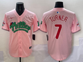 Men's Philadelphia Phillies Trea Turner Pink Replica Player Jersey