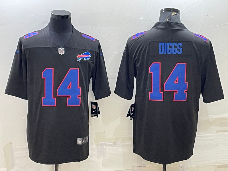 Men's Buffalo Bills Stefon Diggs Black Player Jersey