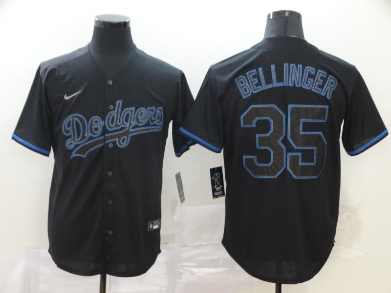 Men's Los Angeles Dodgers Cody Bellinger Black Player Game Jersey