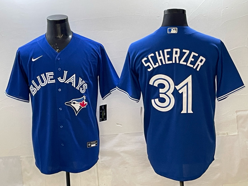 Men's Toronto Blue Jays Max Scherzer Rush Blue Replica Player Jersey