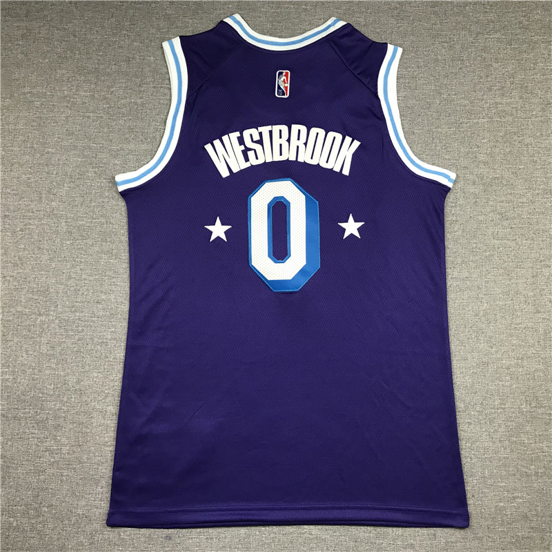 Men's Los Angeles Lakers Russell Westbrook Purple 2021/22 Swingman Jersey