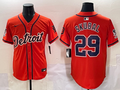 Men's Detroit Tigers Tarik Skubal Orange Limited Player Jersey